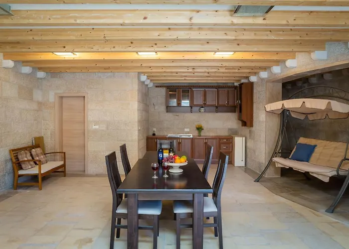 Luxury Stone Nevija With Heated Pool Villa