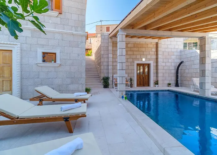 Villa Luxury Stone Nevija With Heated Pool Milna (Brac)